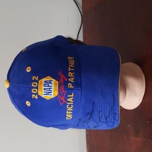 2002 Brendan Gaughan #62 Orleans Racing Napa Racing Signed Hat